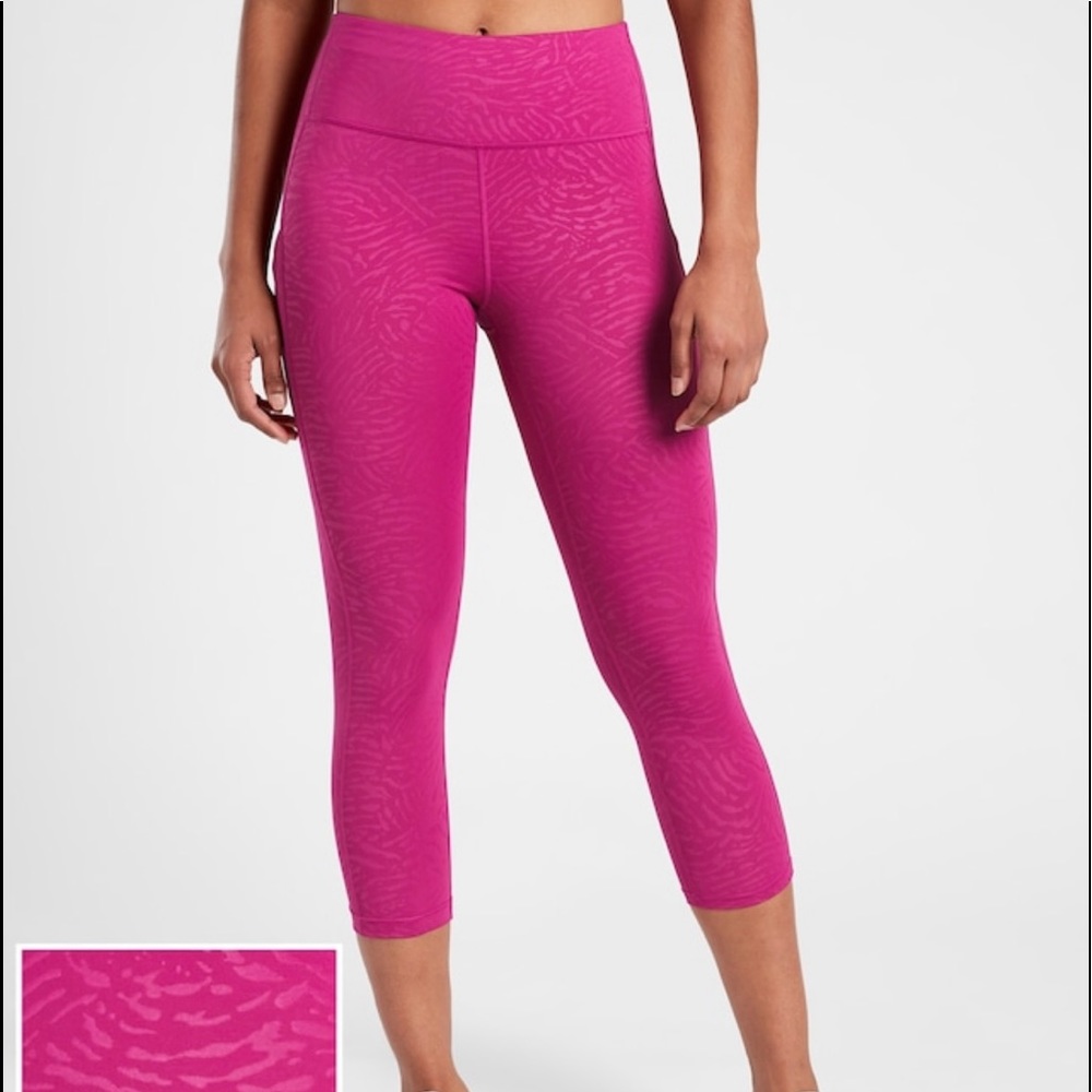 Athleta ultimate slashed Capri legging.  Brand new.  Size 1X.  Work out pant